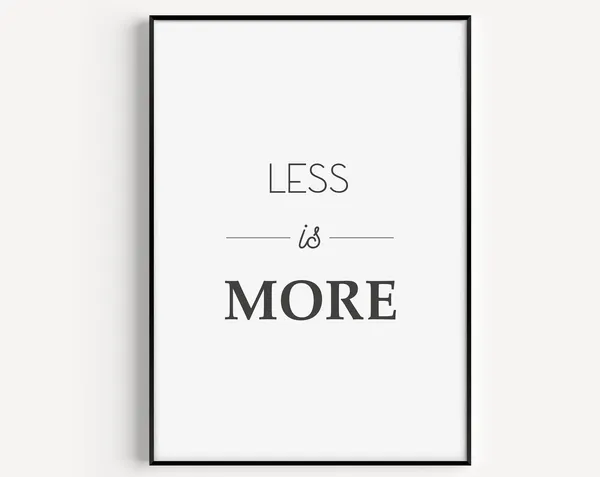 Minimalist Quote Poster, Modern Scandinavian Print