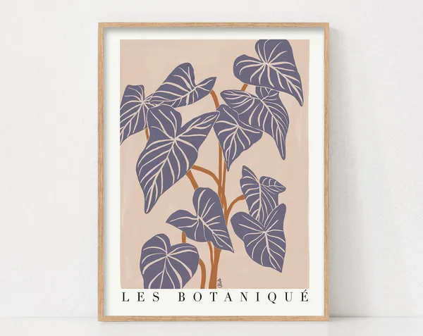 Botanical Boho Plant Wall Art, Mom Crazy Lady Art Print