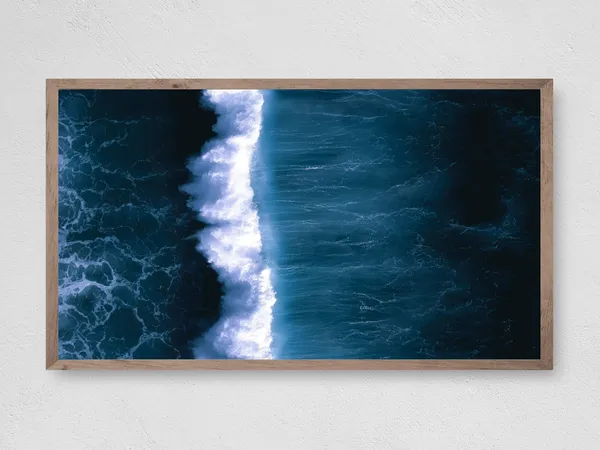 Instant Ocean Wave Art Print, Coastal Decor