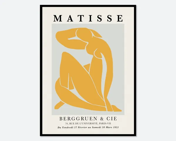 Henri Matisse Blue Nude Figure Vintage Poster Art Print