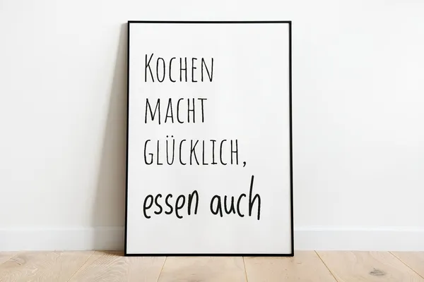 Cooking Makes You Happy, Kitchen Poster Print