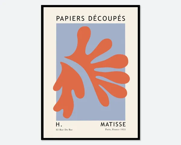 Matisse Cut-Outs Vintage Botanical Poster Print