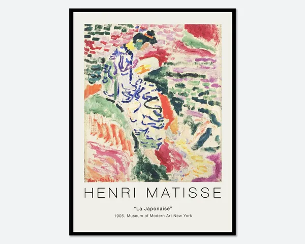 Henri Matisse La Japonaise Water Vintage Poster Print