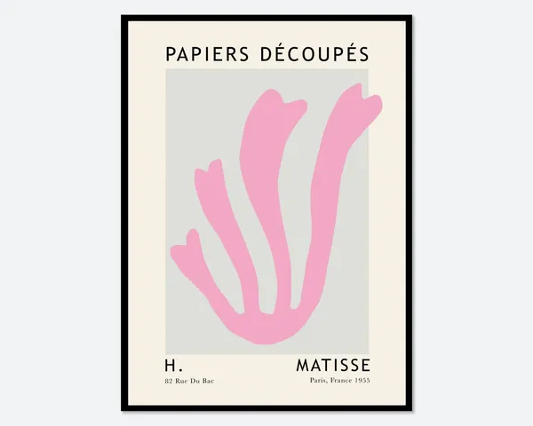 Matisse Cut Outs Vintage Botanical Poster Art Print