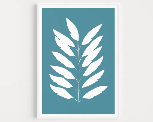 Scandinavian Leaf Minimalist Art Print
