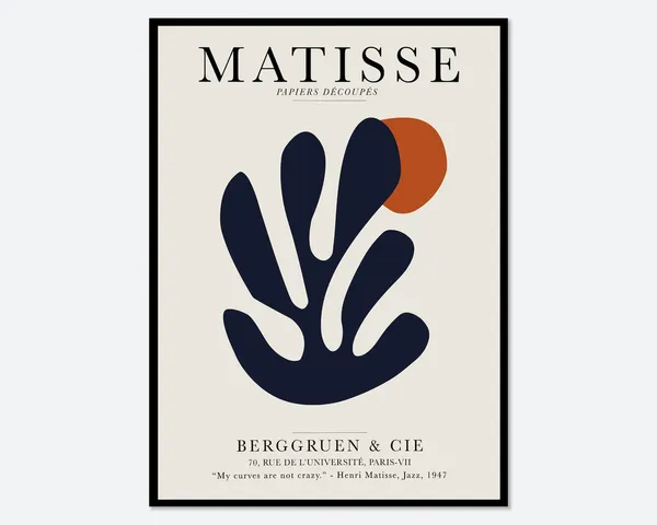 Henri Matisse Cut-Outs Vintage Botanical Art Print
