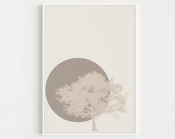 Minimalist Scandinavian Tree Art Print