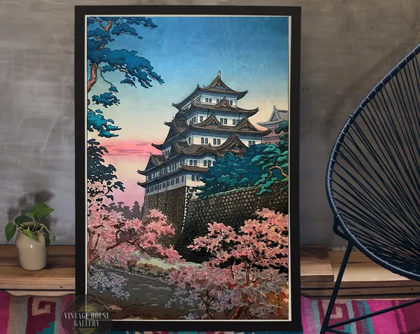 Nagoya Castle By Tsuchiya Koitsu, Ukiyo-E Print
