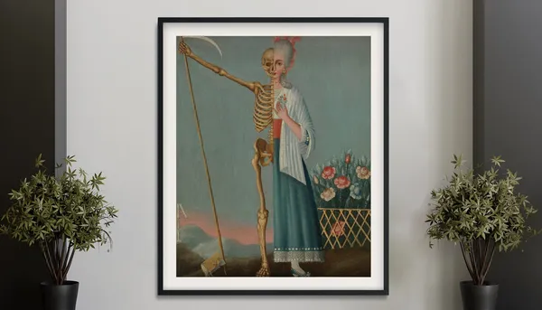 Life And Death Vintage Memento Mori Art Print