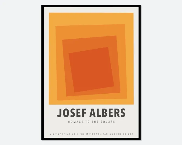 Josef Albers Squares, Mid-Century Art Print