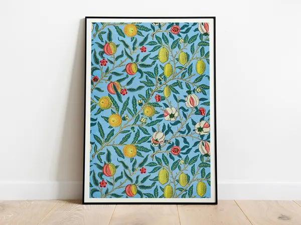 William Morris Four Fruits Pattern, Art Nouveau Poster