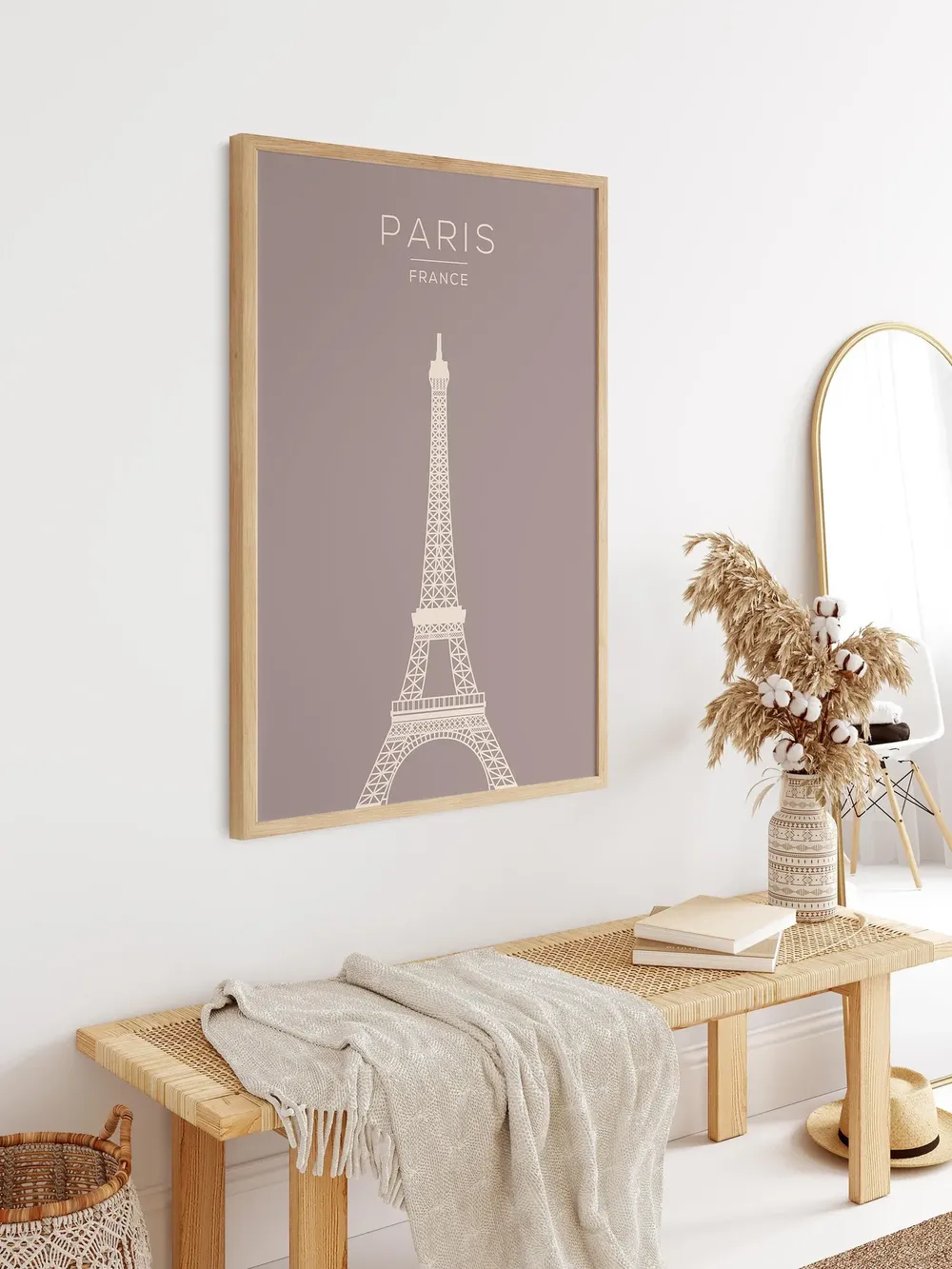 Paris Modern France Travel Poster, Wall Art Print - Image 2