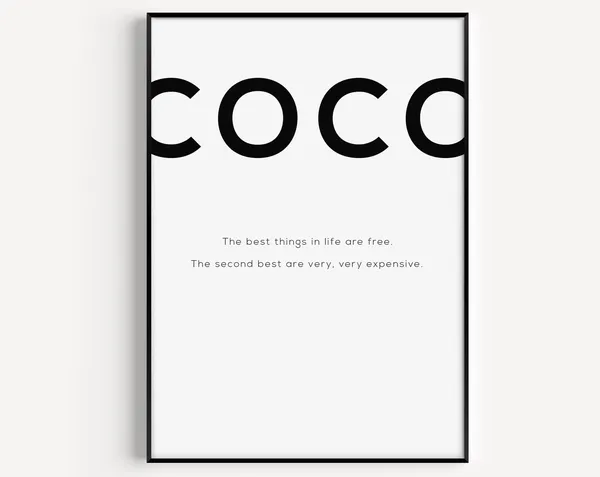 Minimalist Scandinavian Fashion Quote Wall Art Print