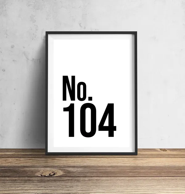 Personalized House Number Sign, Home Art Print