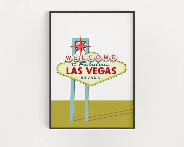 Welcome To Fabulous Las Vegas Sign Poster