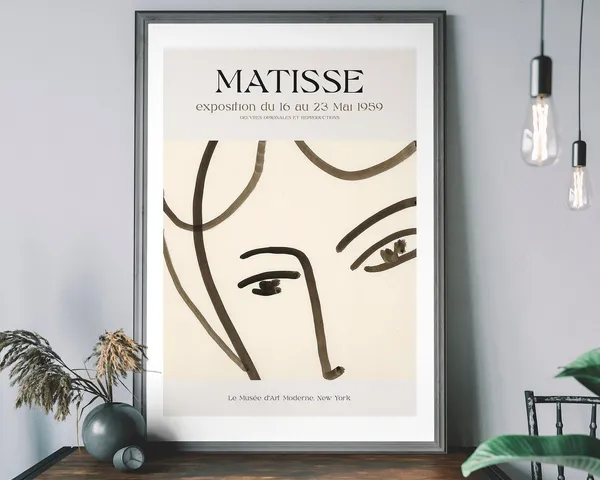 Henri Matisse Museum Poster, Vintage Fine Art Print