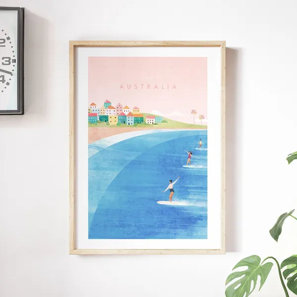 Australia Vintage Travel Poster Art Print