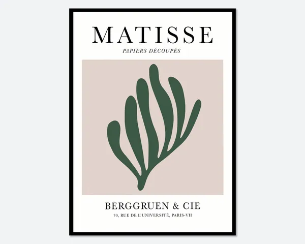 Henri Matisse Cut Outs, Botanical Art Poster