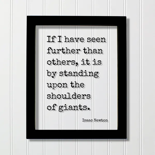 Isaac Newton Quote Art Print, Scientific Typography