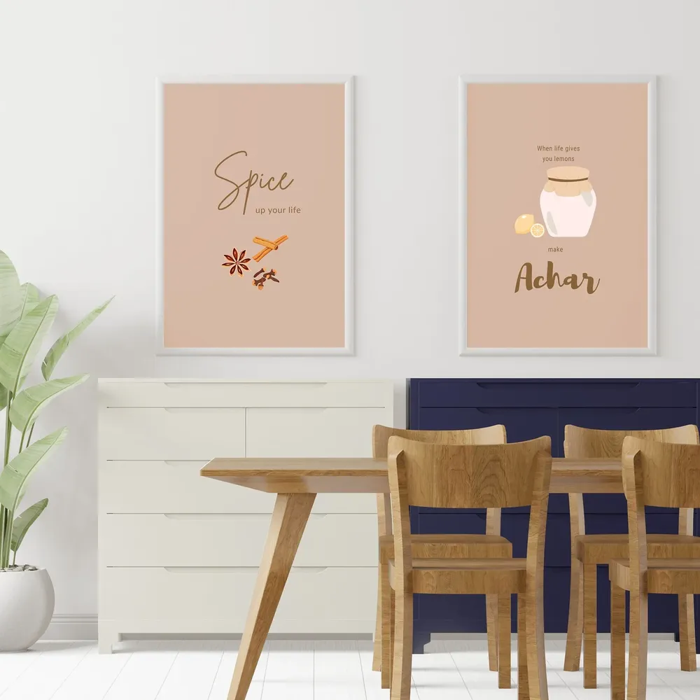 Spice Up Your Life Indian Typography Art Print - Image 2