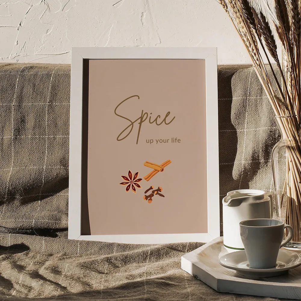 Spice Up Your Life Indian Typography Art Print - Image 3
