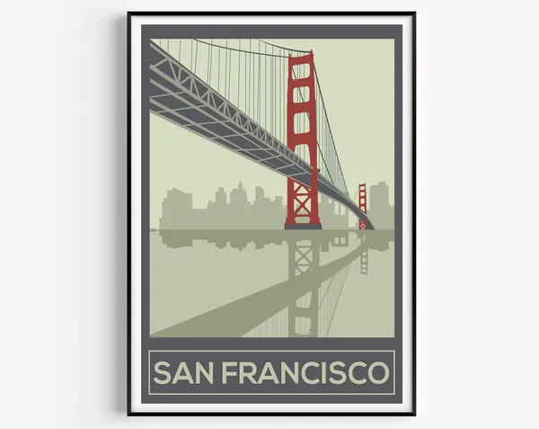 San Francisco Travel Poster