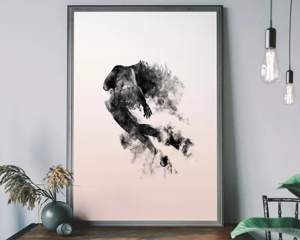 Ballerina Silhouette Feminist Decor Art Print