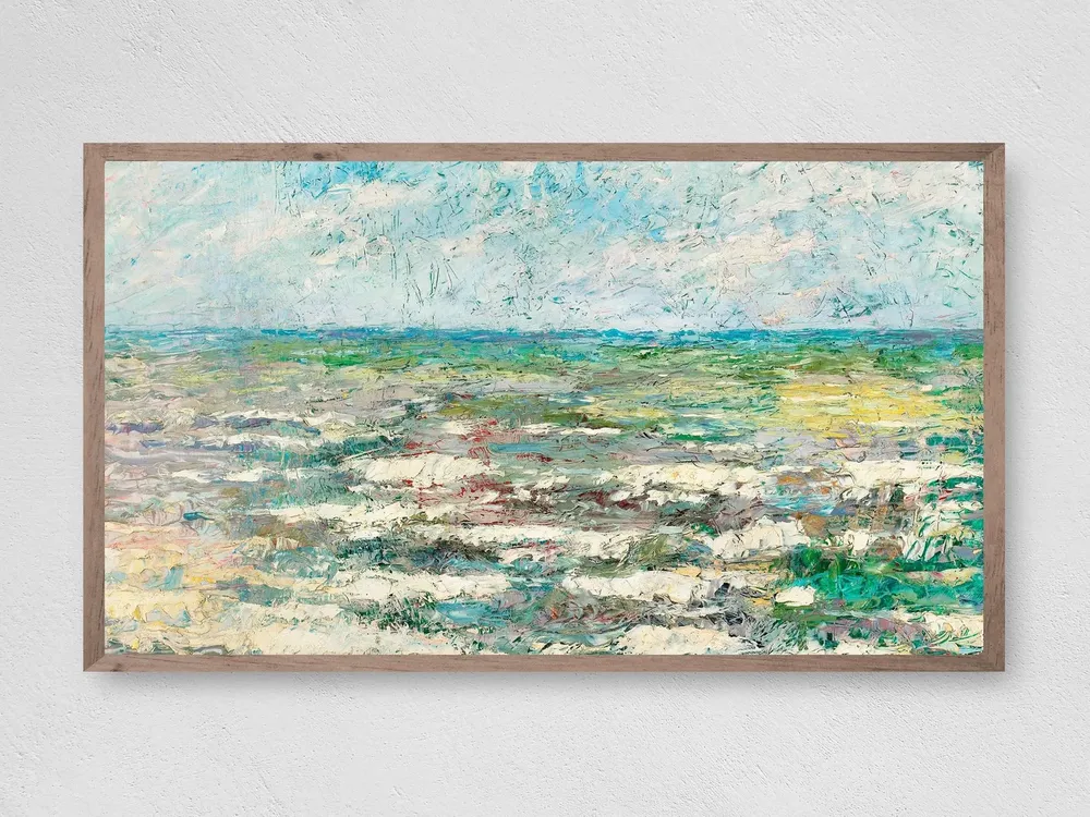 Abstract Ocean Waves Poster Print