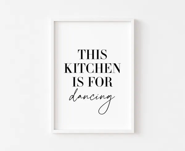 Kitchen Humor Typography Art Print, Funny Food Decor
