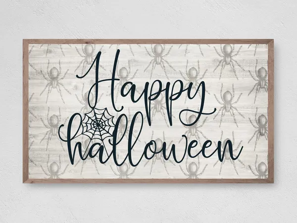 Happy Halloween Spiders, Halloween Art Print