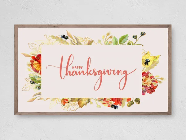 Happy Thanksgiving Instant Fall Pumpkins Art Print