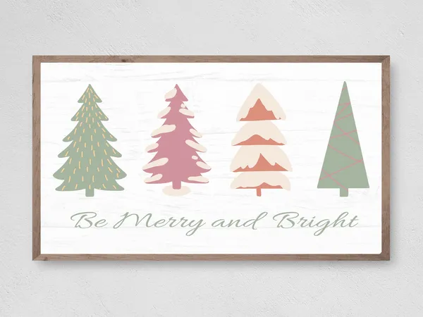 Christmas Be Merry And Bright Winter TV Art Print