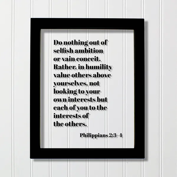 Philippians 2:3–4 Scripture Art Print, Humility