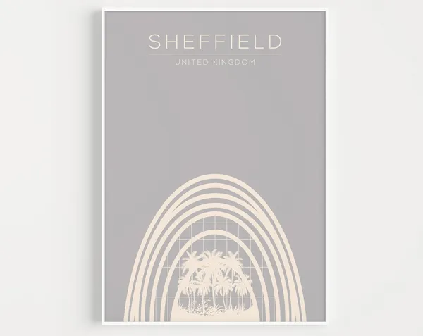 Sheffield Minimalist Travel Poster Art Print