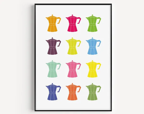 Coffee Art Print, Kitchen Wall Art