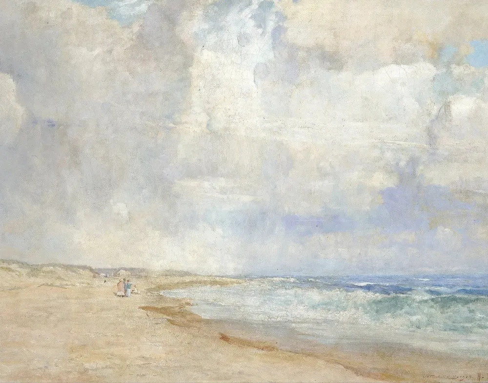 Vintage Beach Ocean Print, Coastal Seascape Art - Image 3