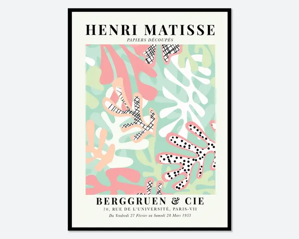 Henri Matisse Cut Outs Botanical Vintage Art Print