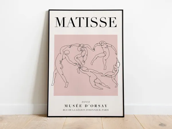 Henri Matisse Dance Vintage Line Art Poster Print