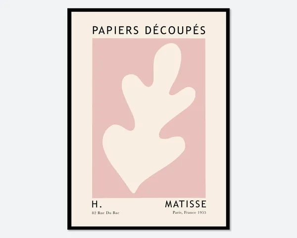 Matisse Cut Outs Vintage Botanical Leaves Poster Art