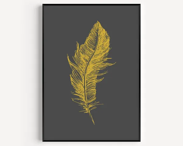 Feather Botanical Minimalist Art Print