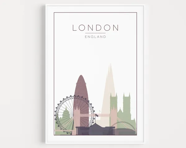 London Minimalist Travel Poster