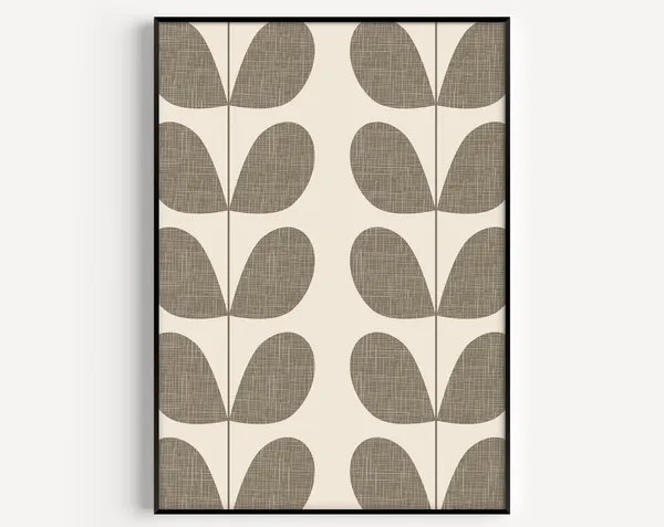 Grey Print Minimalist Scandinavian Art Print