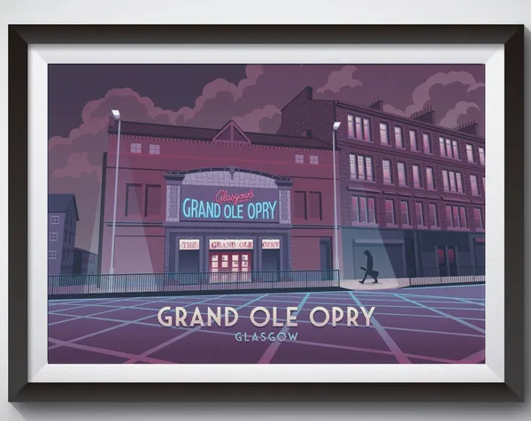 Grand Ole Opry Vintage Travel Poster, Glasgow