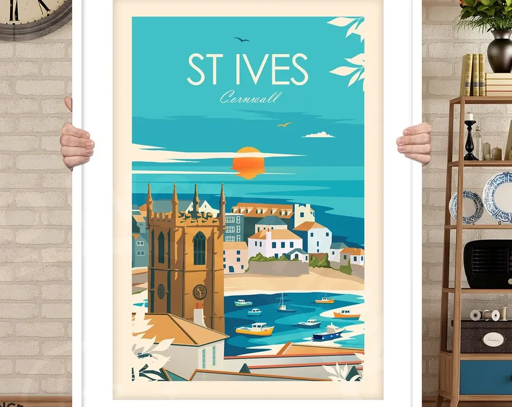 St Ives Cornwall Travel Print - Image 3