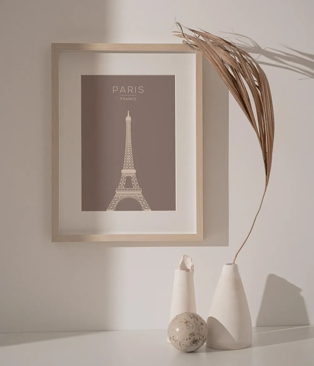 Paris Modern France Travel Poster, Wall Art Print - Image 4