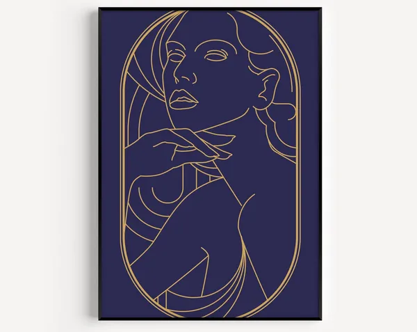 Art Deco Woman Art Print