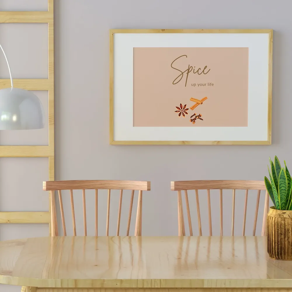 Spice Up Your Life Indian Typography Art Print - Image 4