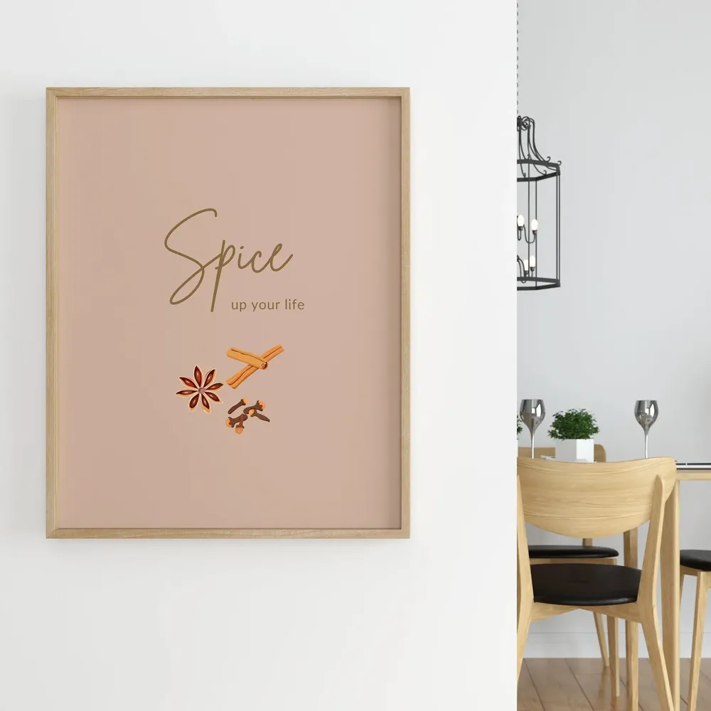Spice Up Your Life Indian Typography Art Print - Image 7