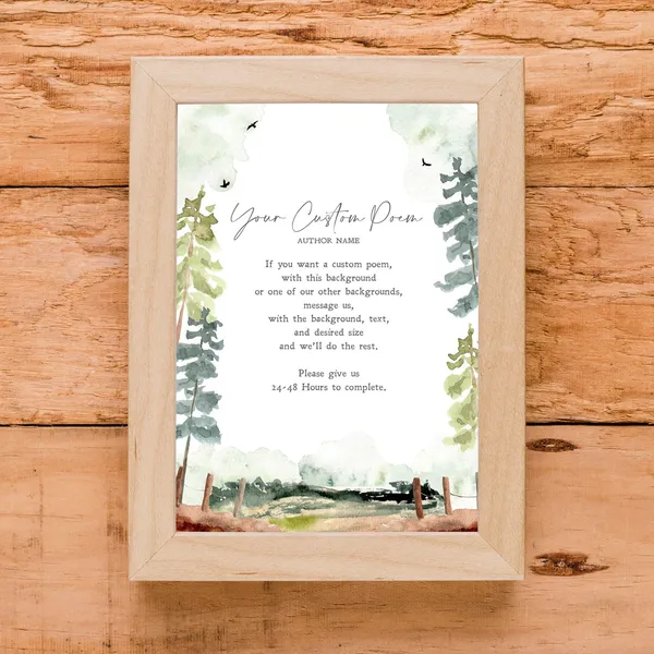 Customized Poem - Personalized Print