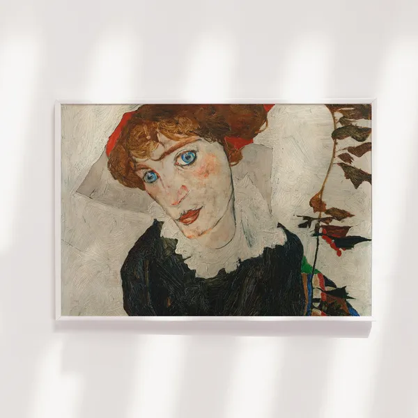 Egon Schiele Portrait Of Wally Neuzil, Classic Art Print